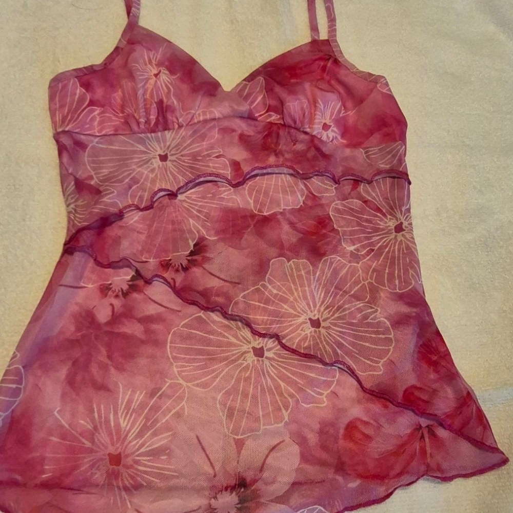 Floral Pink Women's Cami Top